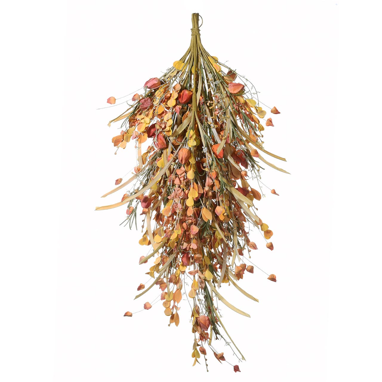 30" Autumn Wildflowers Teardrop Swag